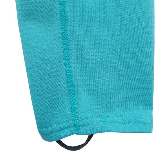 Patagonia Capilene Baselayer Womens Medium Green Midweight Thumbhole 1/2 Zip - Picture 7 of 12